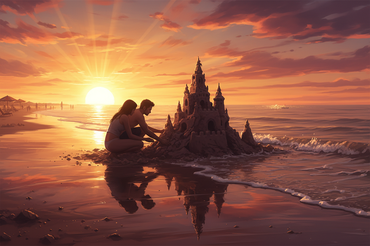 Les Châteaux de Sable : Quand nos Relations s'Effondrent à la Première Vague