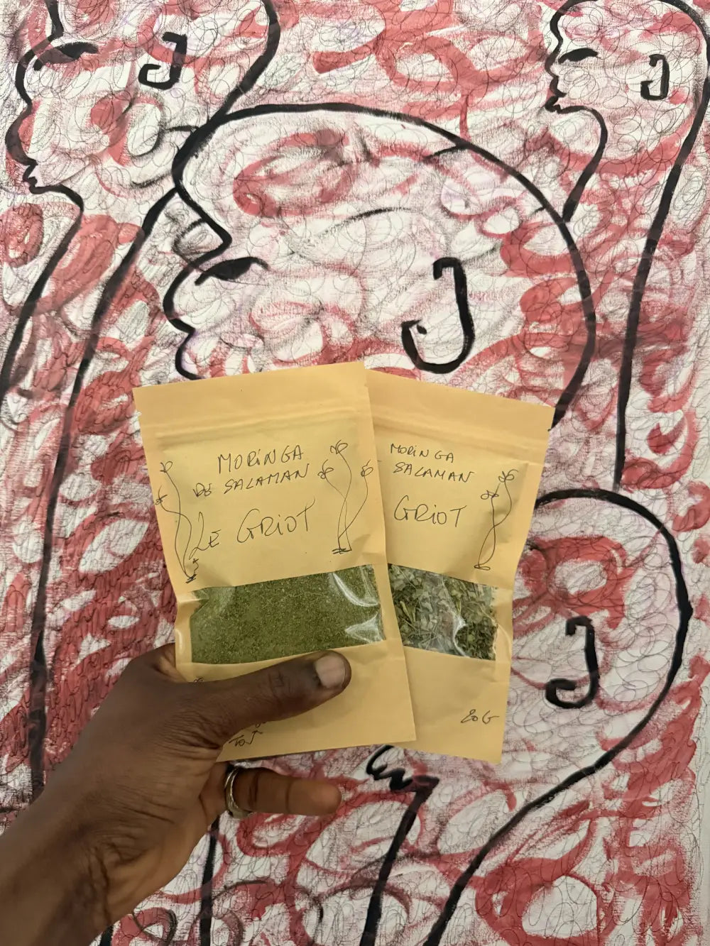 PACK MORINGA COMPLET - SALAMAN LE GRIOT | Feuilles 25g + Poudre 70g