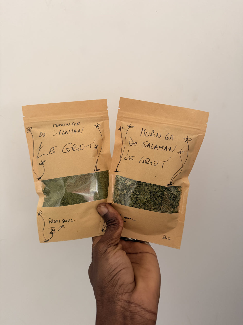 PACK MORINGA COMPLET - SALAMAN LE GRIOT | Feuilles 25g + Poudre 70g