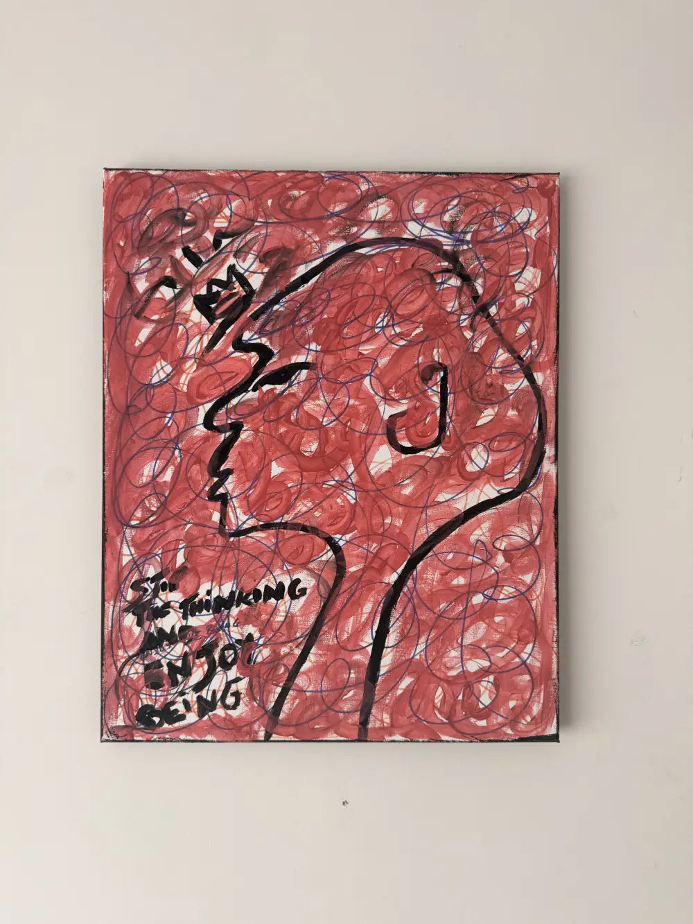 Tourbillon de Pensée - Œuvre Originale 40x50 cm