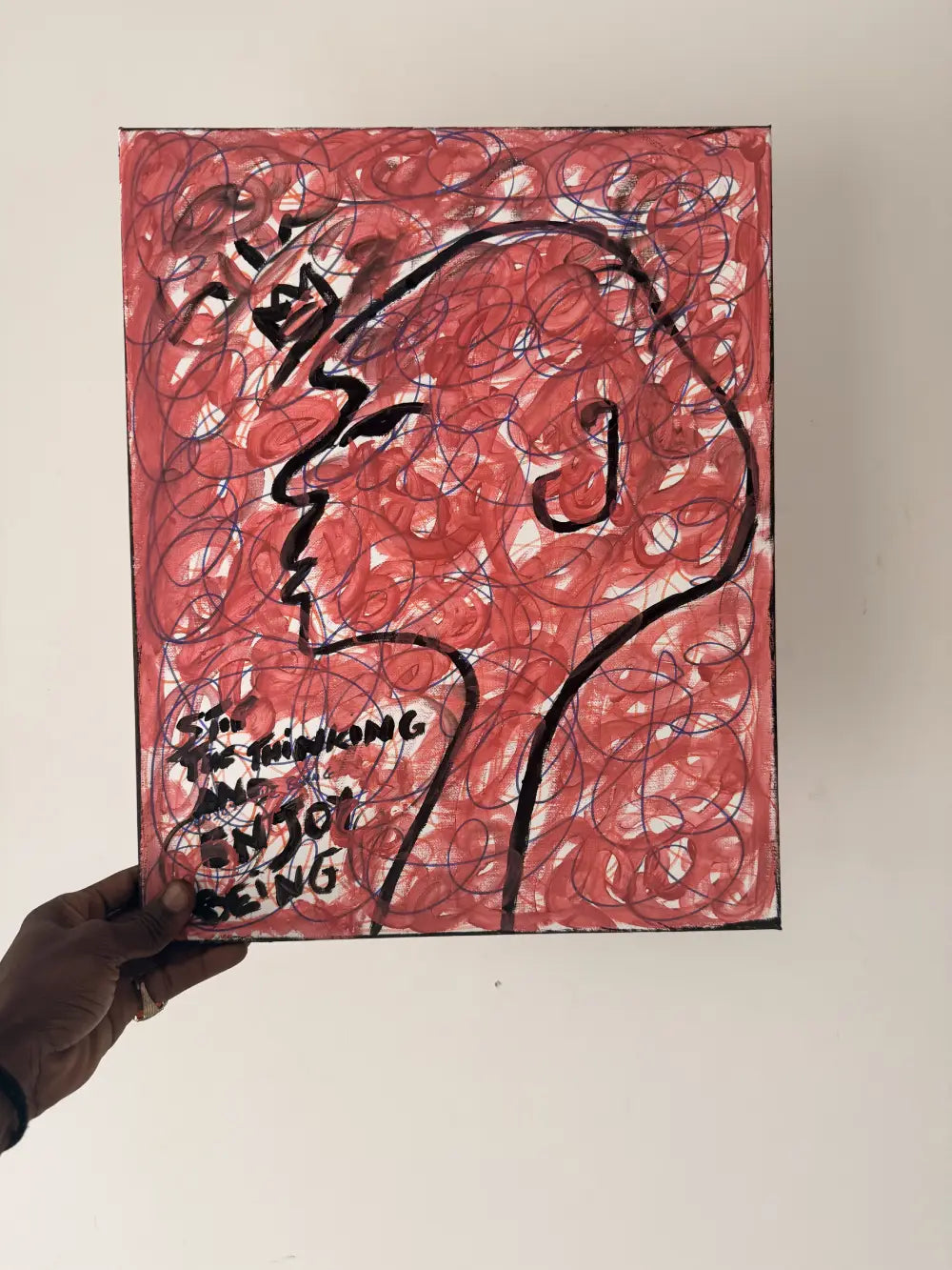 Tourbillon de Pensée - Œuvre Originale 40x50 cm