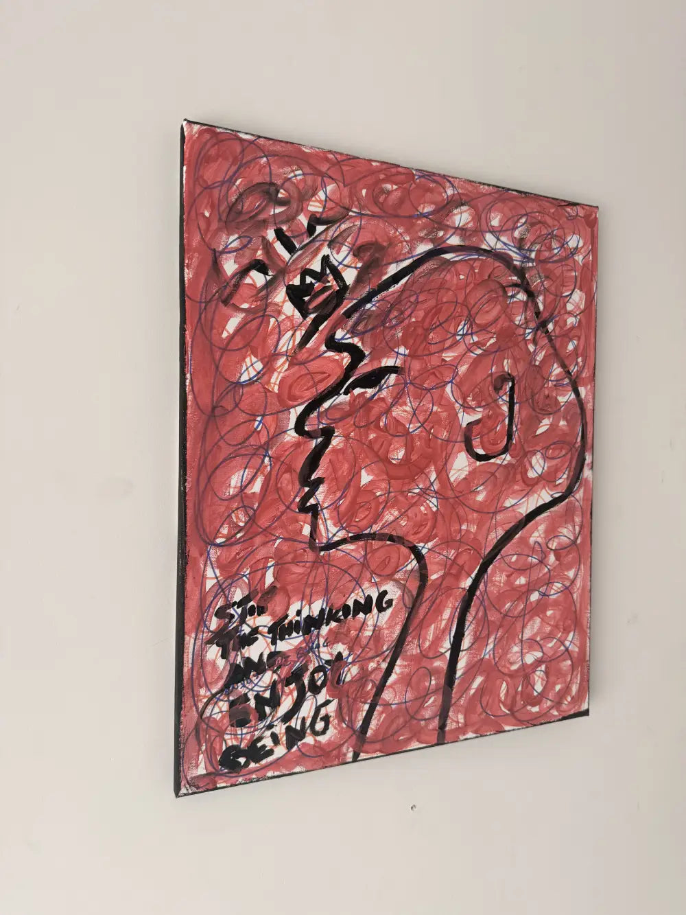 Tourbillon de Pensée - Œuvre Originale 40x50 cm